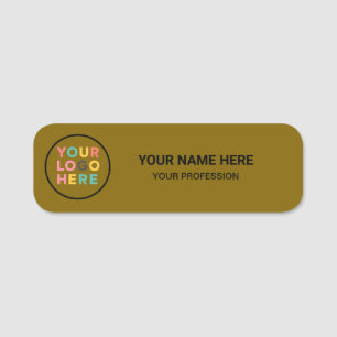 Étiquette nominative employé avec logo personnalis