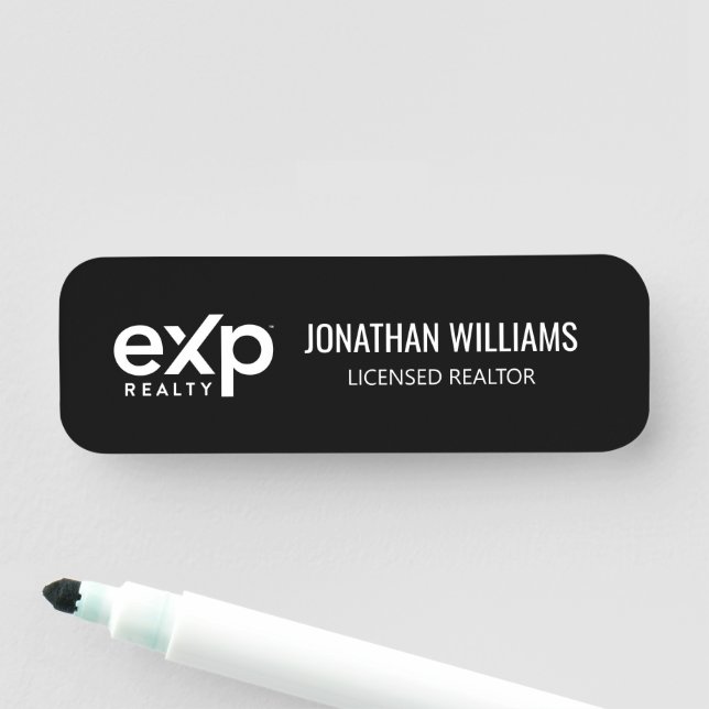 Étiquette nominative EXP Realty (En situation)