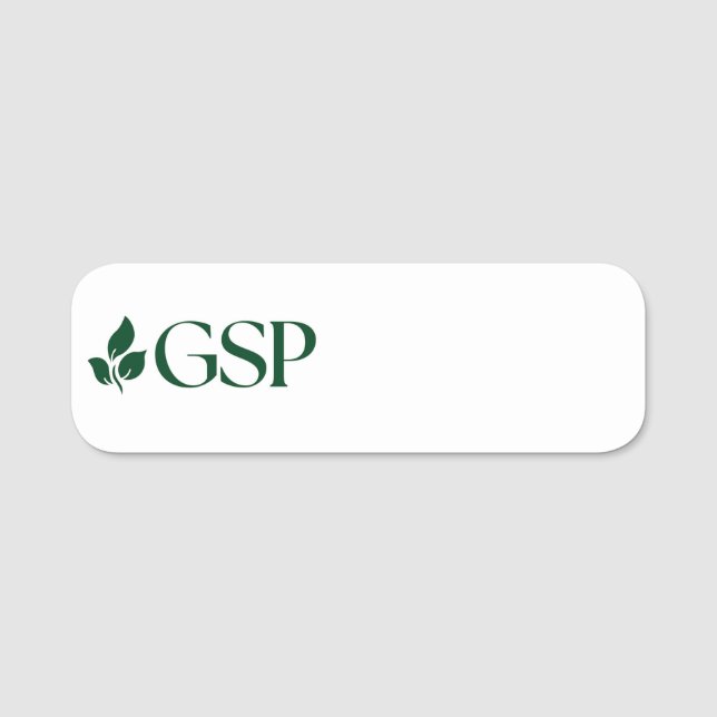 Étiquette nominative magnétique GSP à effacement s (Devant)