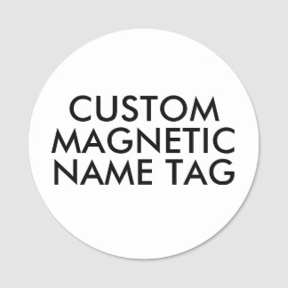 Étiquette nominative magnétique personnalisée rond