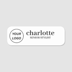 Étiquette nominative personnalisée avec logo, aima