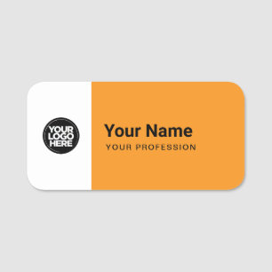 Étiquette nominative personnalisée grande avec log