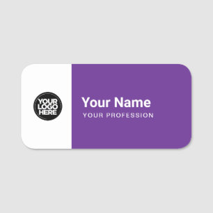 Étiquette nominative personnalisée grande broche o
