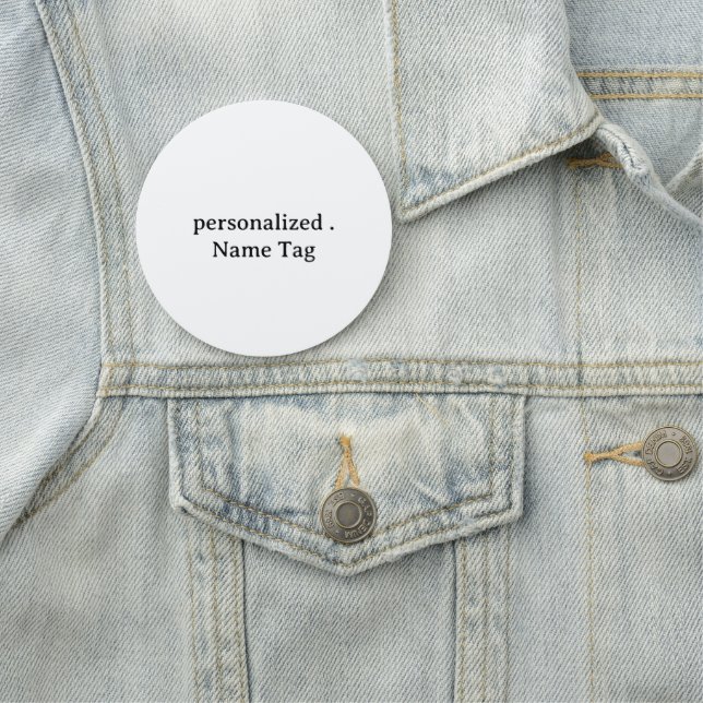 Étiquette nominative simple personnalisée Ovale 7, (En situation)