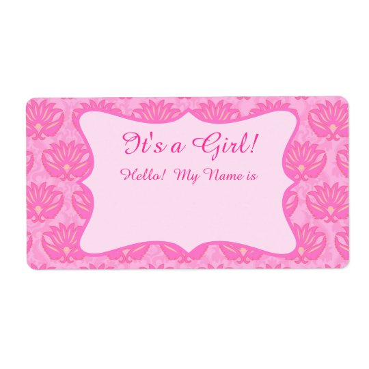 Étiquette nommée faite sur commande de baby shower