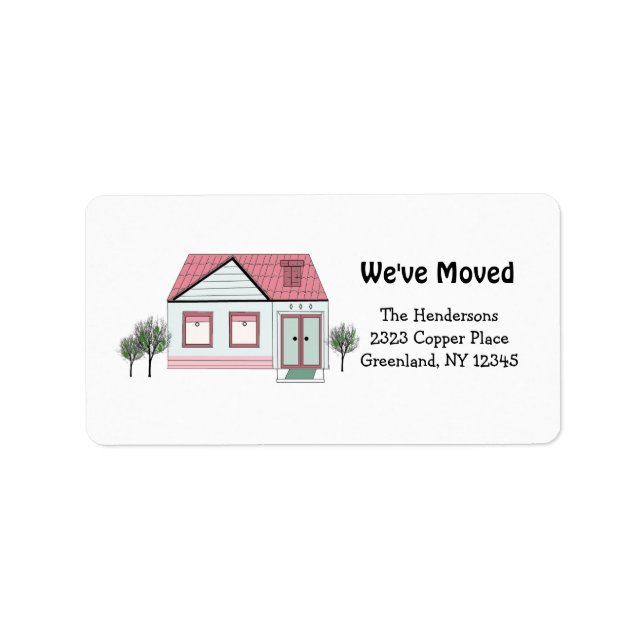 Étiquette Notre nouvelle adresse de maison (Devant)