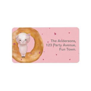 Étiquette "NOTRE PETITE PIGGIE"   Aimer & Bagels Doux Rose