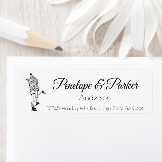 Étiquette Notre premier Noël  (En situation)