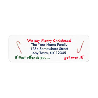 Étiquette Nous disons Joyeux Noël