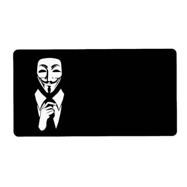 Étiquette Nous sommes anonymes (Devant)