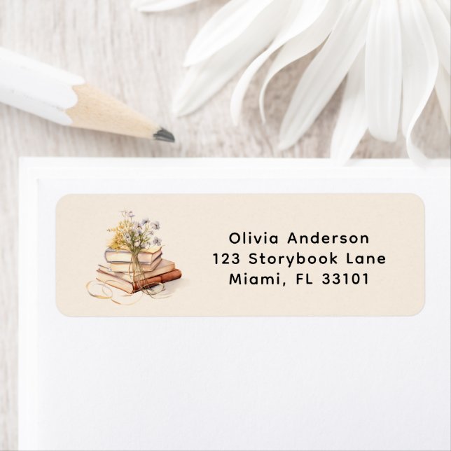 Étiquette Nouveau Chapitre Commence Adresse de Retour de Bab (En situation)