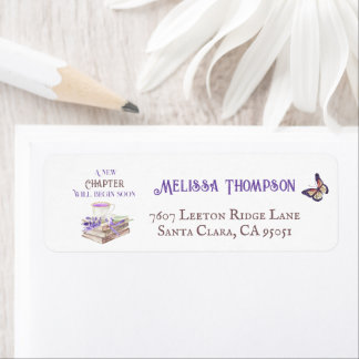 Étiquette Nouveau Chapitre Commence Bientôt Fête Bébé Livres