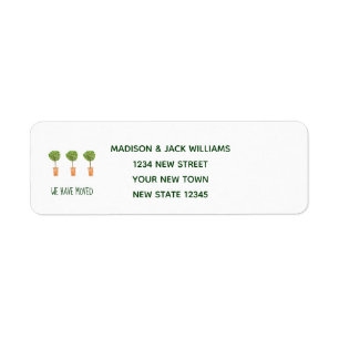 Étiquette Nouveau domicile   Changement d'adresse   Faire-pa