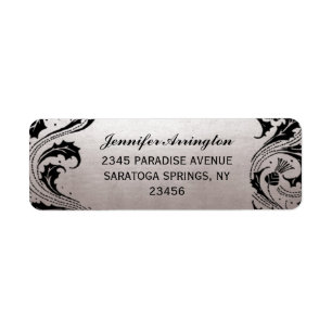 Étiquette Nouveau Timbres pour mariage de rêve - Argent et N