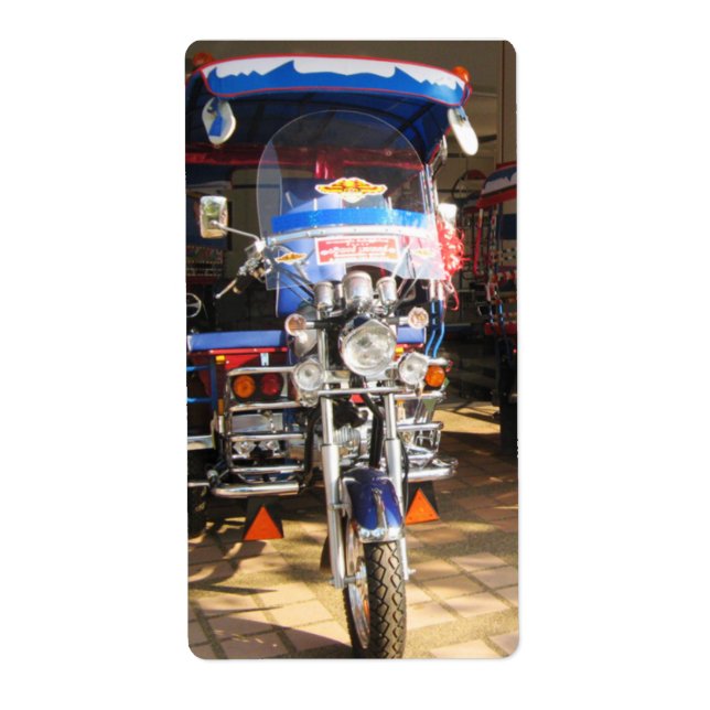 Étiquette Nouveau Tuk Tuk Marque .. Udon Thani, Isaan, Thaïl (Devant)