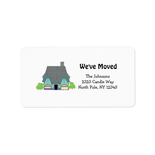 Étiquette Nouvelle adresse de domicile (Devant)