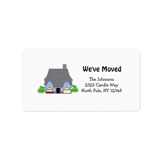 Étiquette Nouvelle adresse de domicile (Devant)