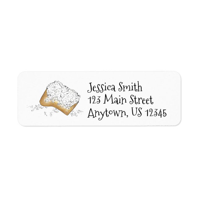 Étiquette Nouvelle-Orléans Louisiane NOLA Beignet Donut Pass (Devant)