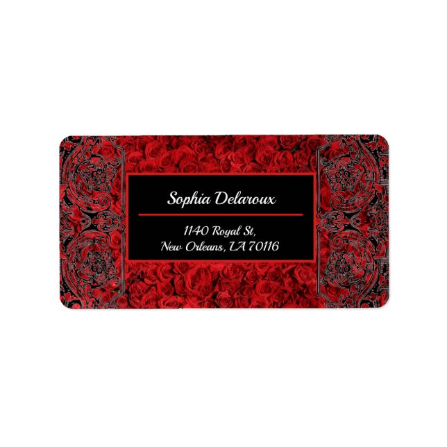 Étiquette Nouvelle-Orléans Style Adresse de retour (Devant)