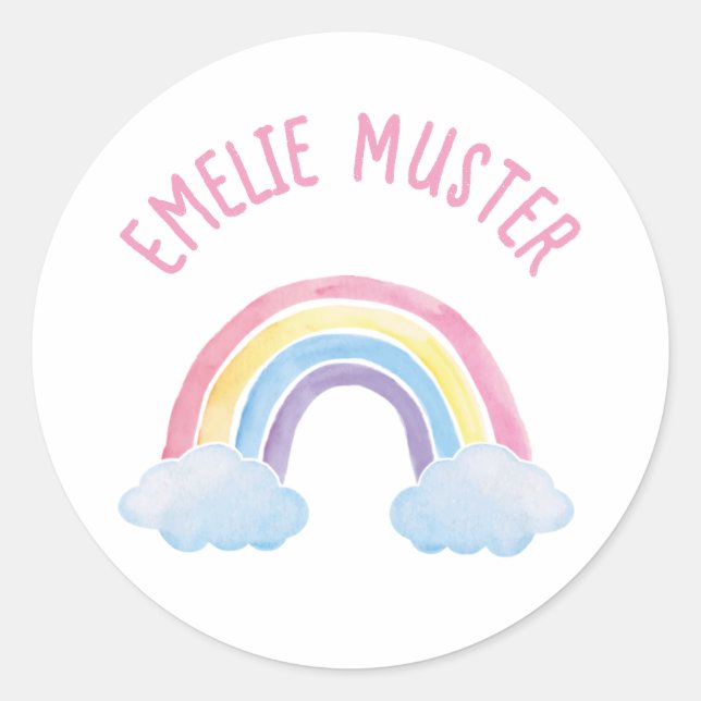 Étiquette - Nuages arc-en-ciel (Devant)