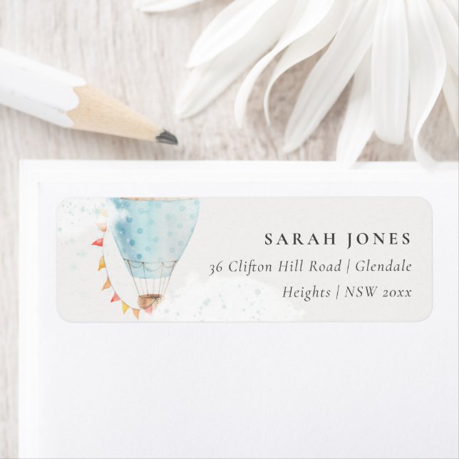 Étiquette Nuages de ballon à air chaud Stars Nous avons Dépl (En situation)