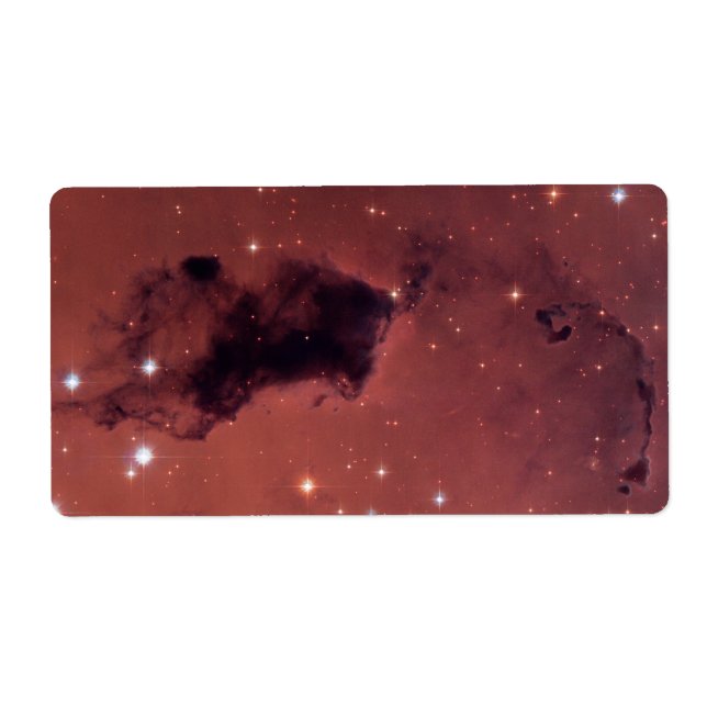 Étiquette Nuages de poussière noire Rose (Devant)