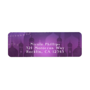 Étiquette Nuits Arabes Maroc Violet Clair de Lune