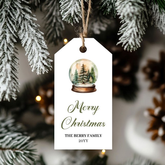 Étiquette numérique de Noël Boule de Noël Couleurs (Modern Earthy Colors Christmas Ball Digital Label)