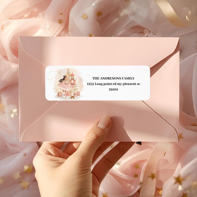 Étiquette Nutcracker Ballerina Christmas  (Créateur téléchargé)