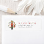 Étiquette Nutcracker Christmas Holiday Adresse de retour<br><div class="desc">Cette étiquette d'adresse de retour de Noël mignonne est dotée d'un casse-noix avec la verdure des vacances et d'un homme en pain d'épices. Personnalisez-le selon vos besoins. Parfait pour le baby shower d'hiver,  l'anniversaire,  ou Noël/vacances. Vous pouvez trouver des produits correspondants dans mon magasin.</div>