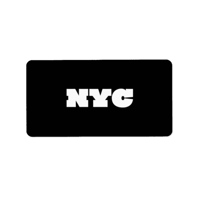 Étiquette NYC Classic  (Devant)