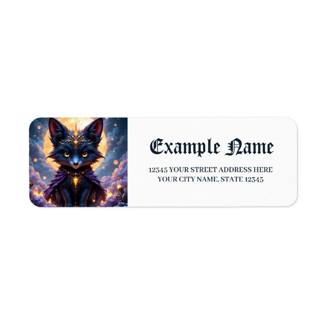 Étiquette Nyx – Gardien du Clair de Lune. (Devant)