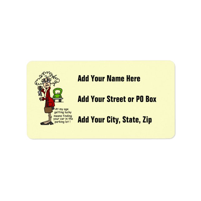 Étiquette Obtenir un Humour chanceux (Devant)