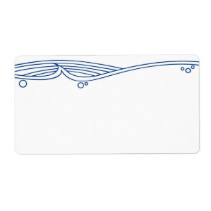 Étiquette Ocean Waves Invitations Mailing Address Labels