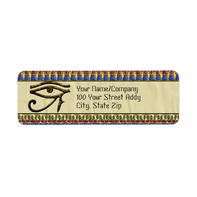 Étiquette OEil de Horus (Devant)