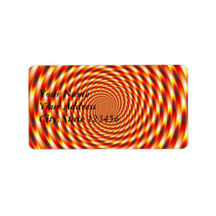 Étiquette Oeil rouge - Fractal