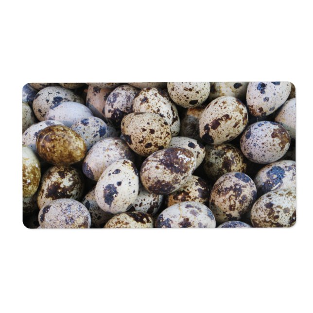 Étiquette Oeufs de caille (Devant)