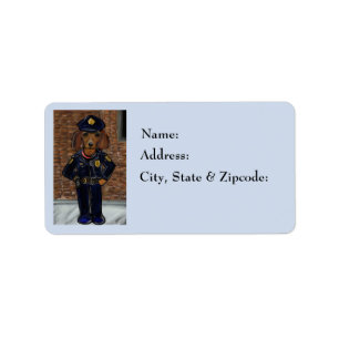 Étiquette Officier Red Doxie
