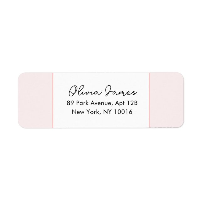 Étiquette Oh Baby Elegant Script Pink Address Labels (Devant)