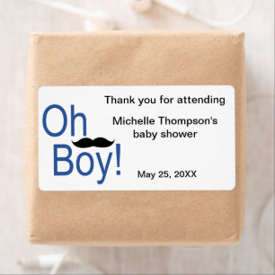 Étiquette Oh Garçon Baby shower Bouteille D'Eau Et Favoriser