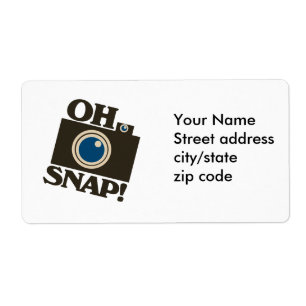 Étiquette Oh, Snap ! Caméra rétro