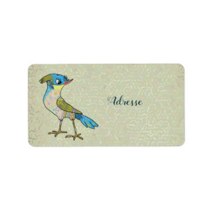 Étiquette Oiseau de Crazy