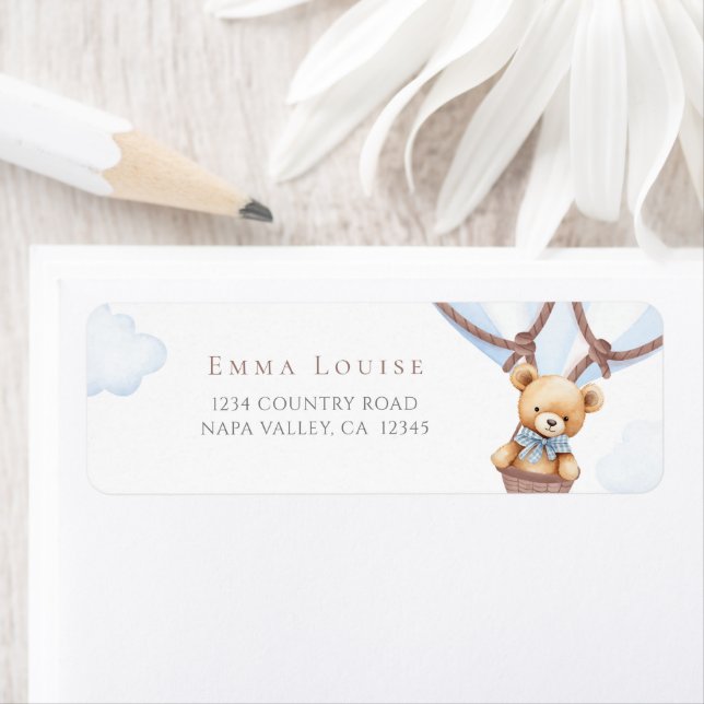 Étiquette On Peut Attendre ! Adresse du balai à air chaud (En situation)