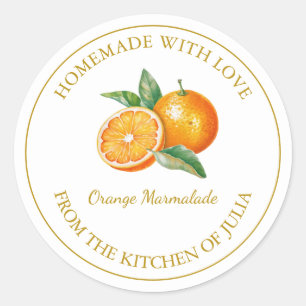 Étiquette Orange Marmalade Blanc