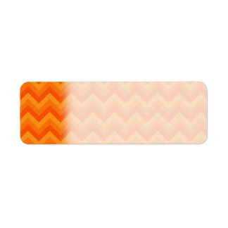 Étiquette Orange Zigzag Stripes.