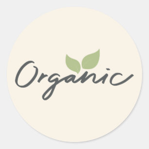 étiquette organique de nourriture fraîche