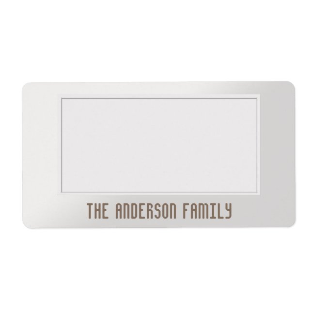 Étiquette Organiser le stockage Sticky One Color Silver (Devant)