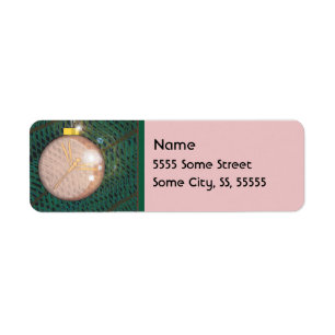 Étiquette Ornement de Noël de libellule