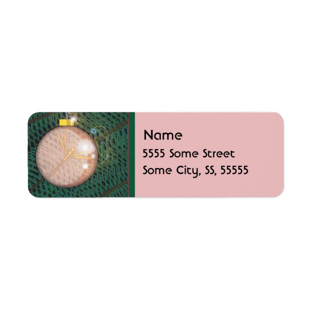 Étiquette Ornement de Noël de libellule (Devant)