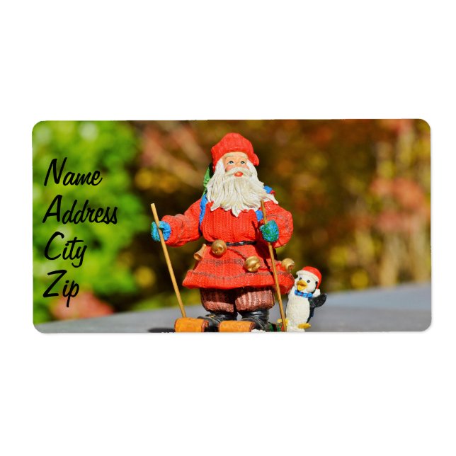 Étiquette Ornement du père noël (Devant)
